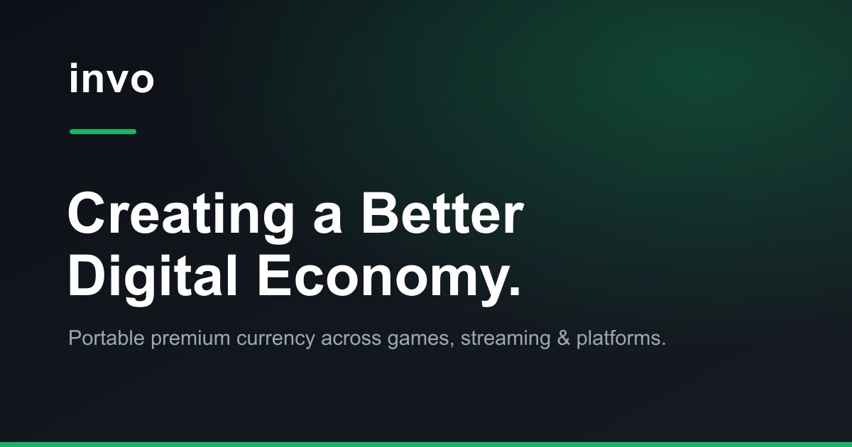 Invo Log In Invo — Portable Premium Currency for Games & Platforms